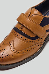 Boys Russel Tan/Navy Shoes