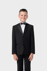 Boys Malibu Tuxedo Black Two Piece Suit