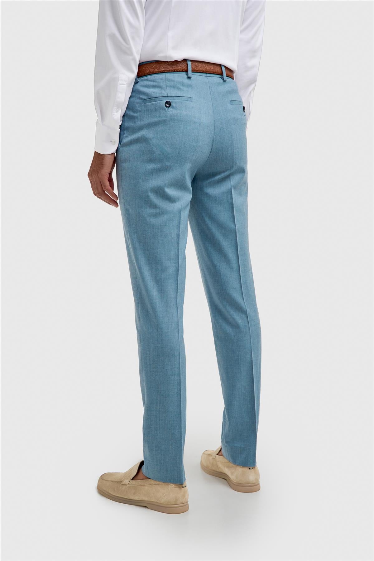 James Marine Super 130s Wool Three Piece Suit - House of Cavani