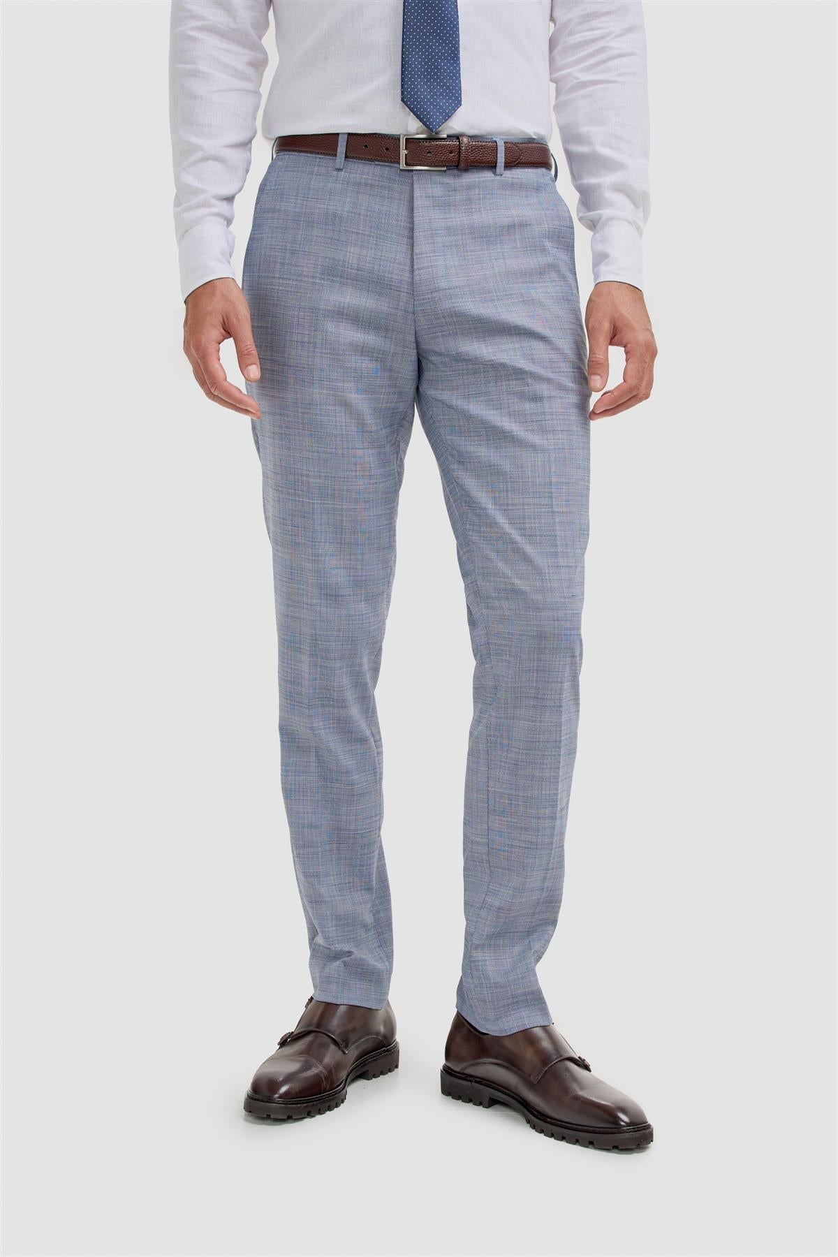 Camden Blue Three Piece Suit - House of Cavani