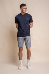 Bogart navy T-shirt front