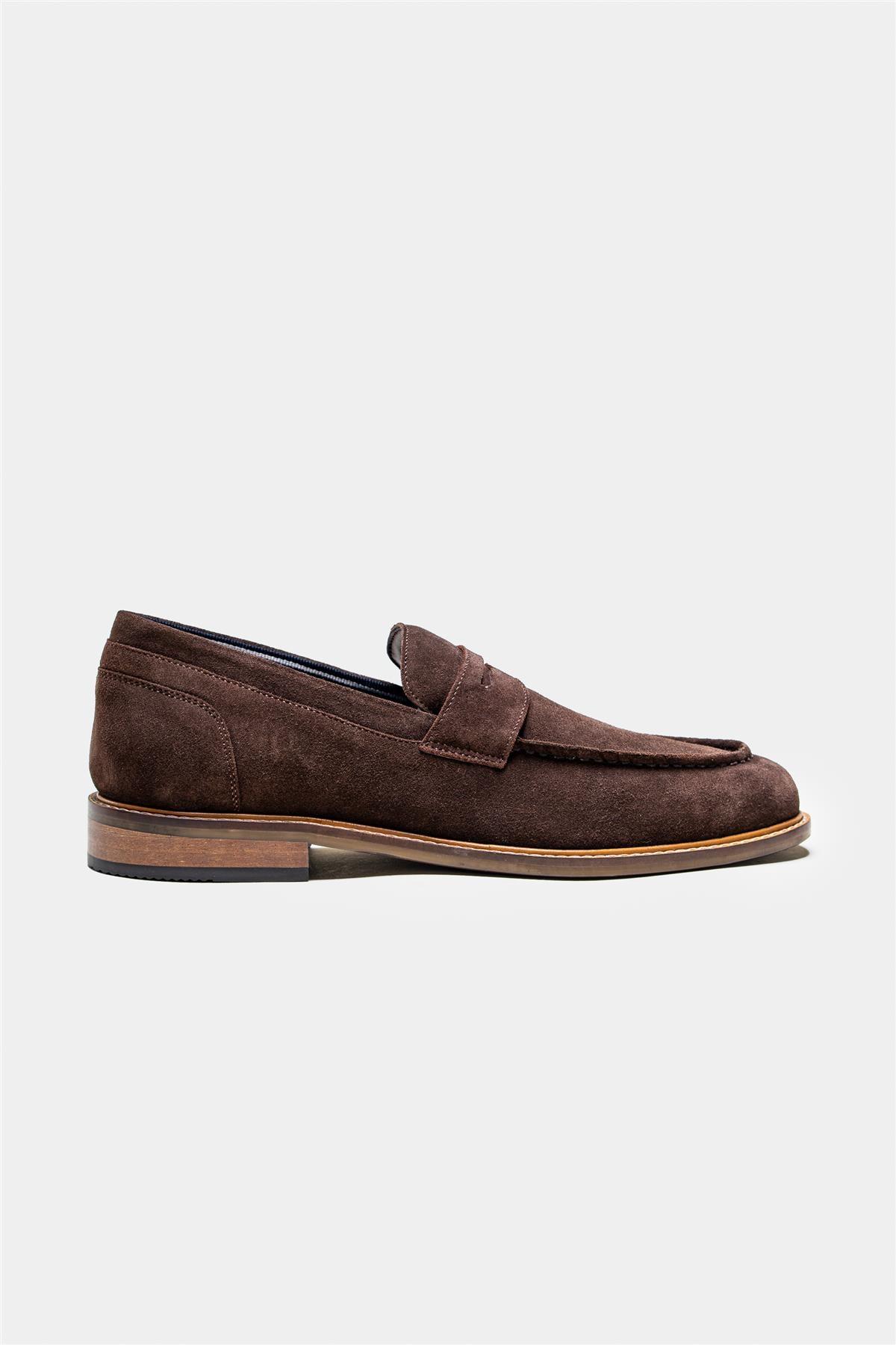 Jordan brown loafer side