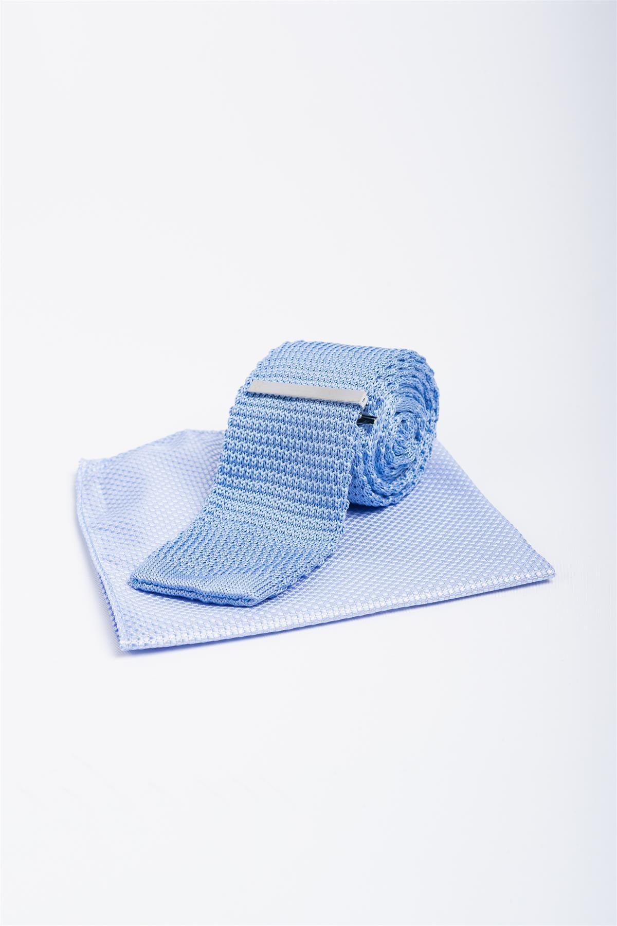 Knitted sky tie set