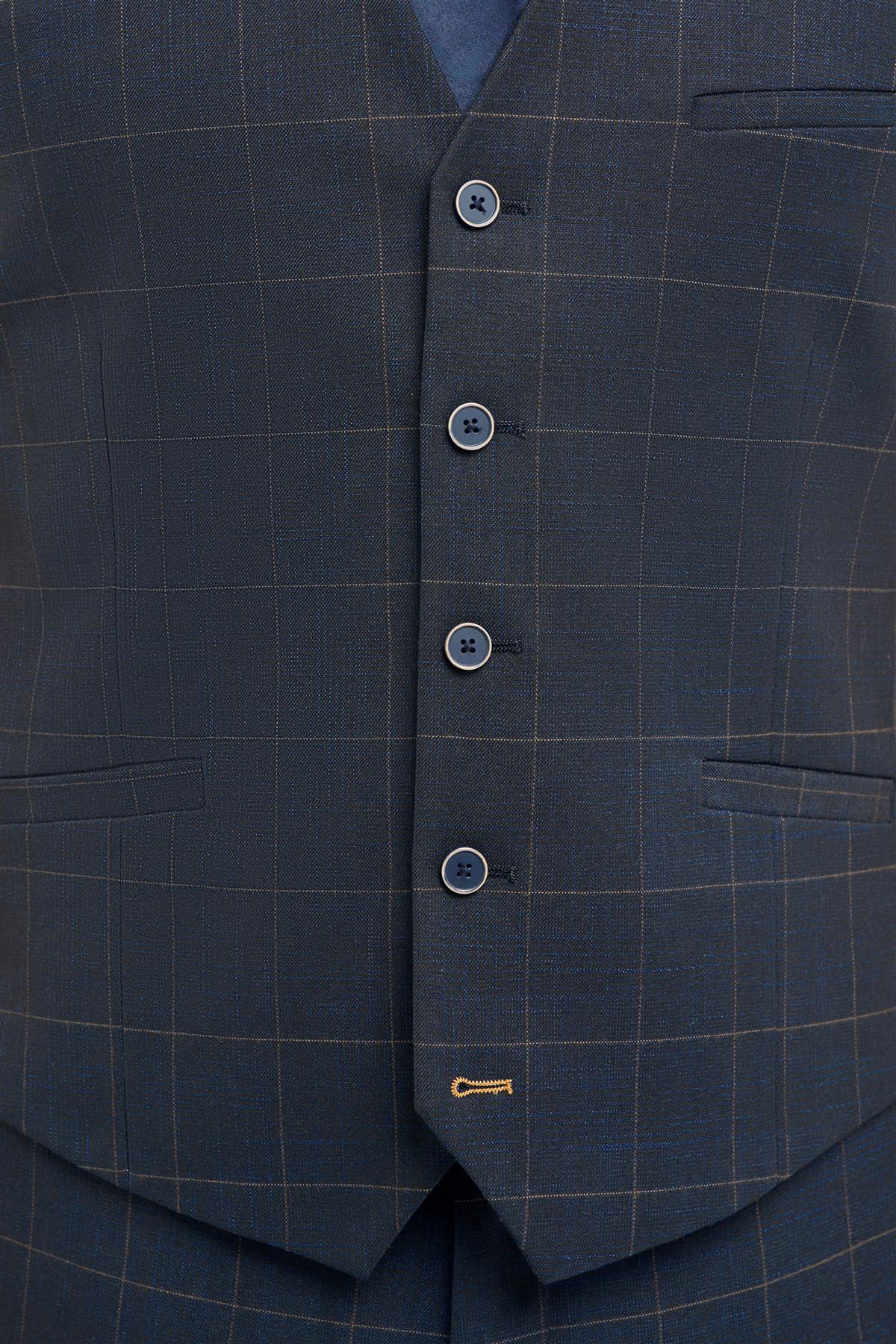 Torino Navy Three Piece Suit