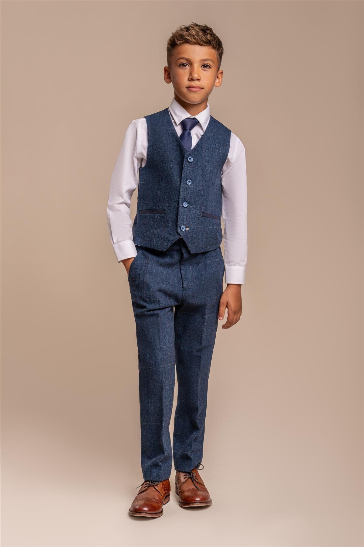 Boys Carnegi Waistcoat With Trouser Front