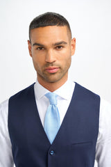 James Navy Waistcoat