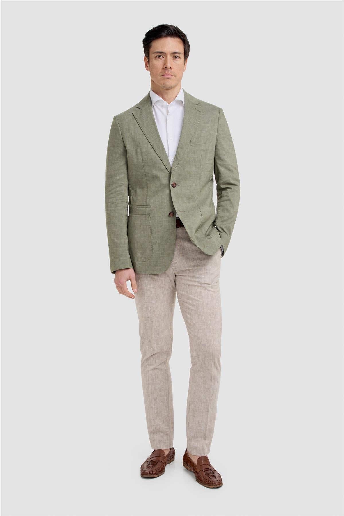 Luca Sage Blazer - House of Cavani