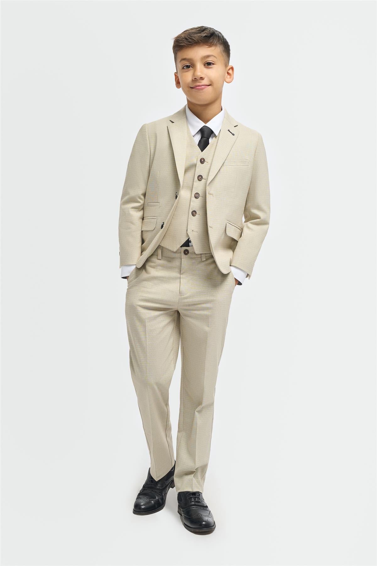 Boys Hampton Beige Suit