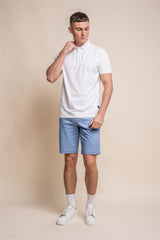 Kelsey sage polo T-shirt front