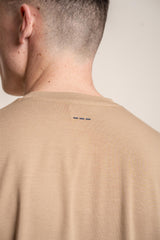 Bogart sand T-shirt back detail