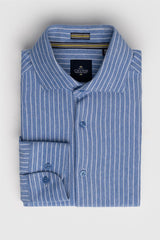 Ashley Stripe  Blue Shirt