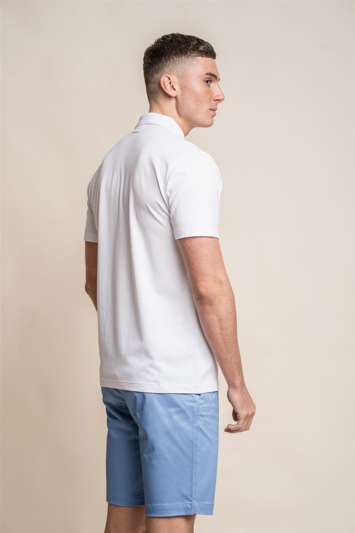 Kelsey sage polo T-shirt back