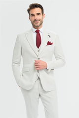 Tropez Slate Three Piece Suit