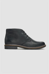 Hector Black Lace Up Leather Boot