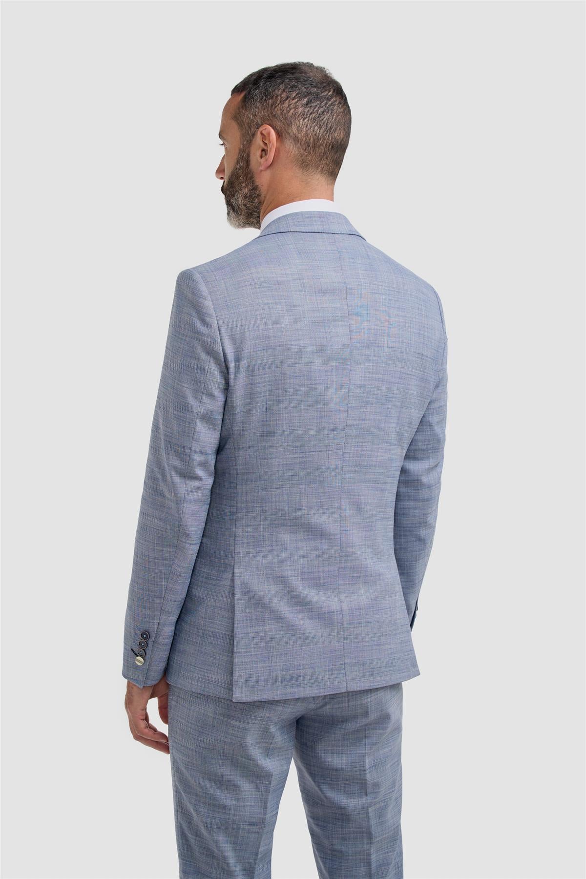 Camden Blue Three Piece Suit - House of Cavani
