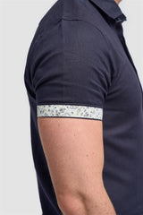 Matera Navy Short Sleeve Shirt