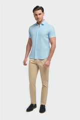 Matera Sky Blue Short Sleeve Shirt