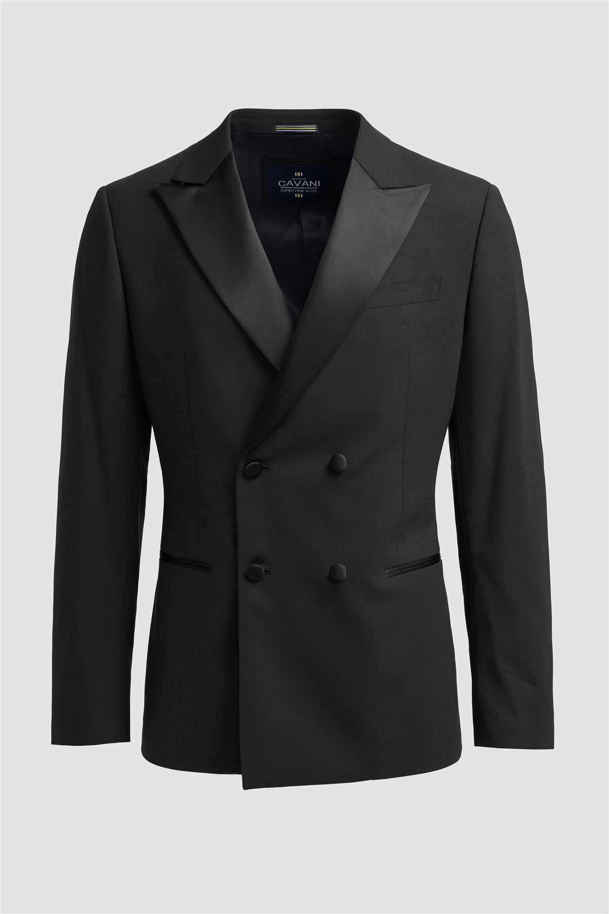 Aspen Double Breasted Black Blazer