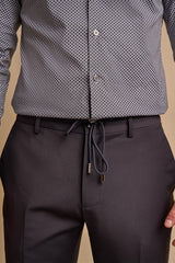 amadeus navy trouser front detail