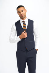 Tropze Mauve with Malibu Navy Waistcoat