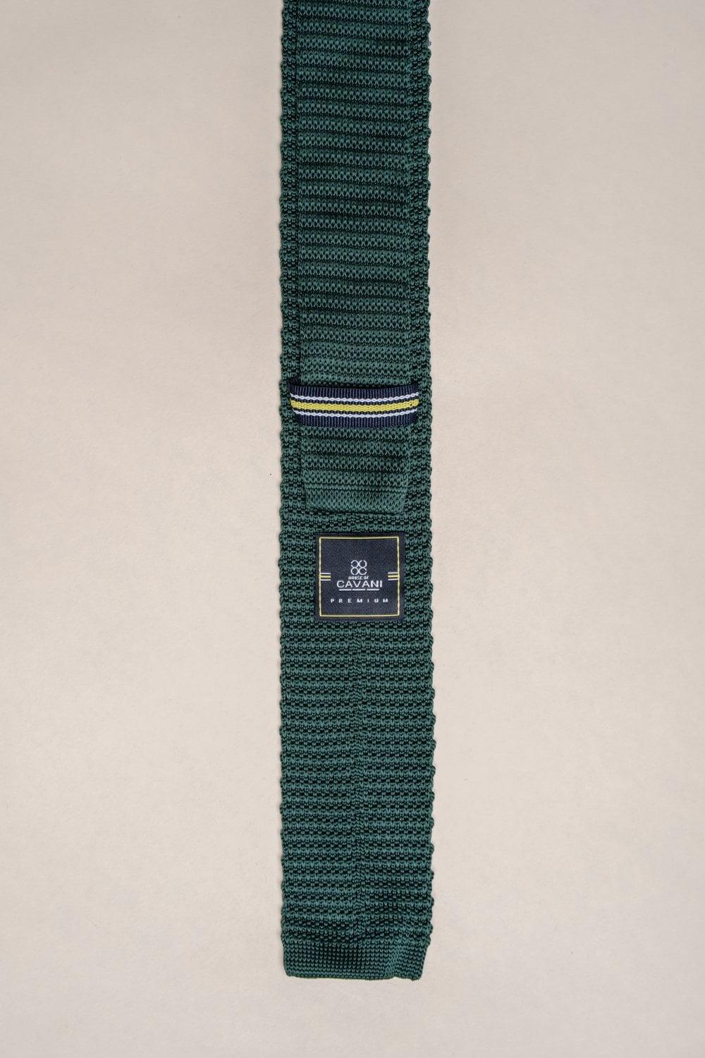 Knitted olive tie set