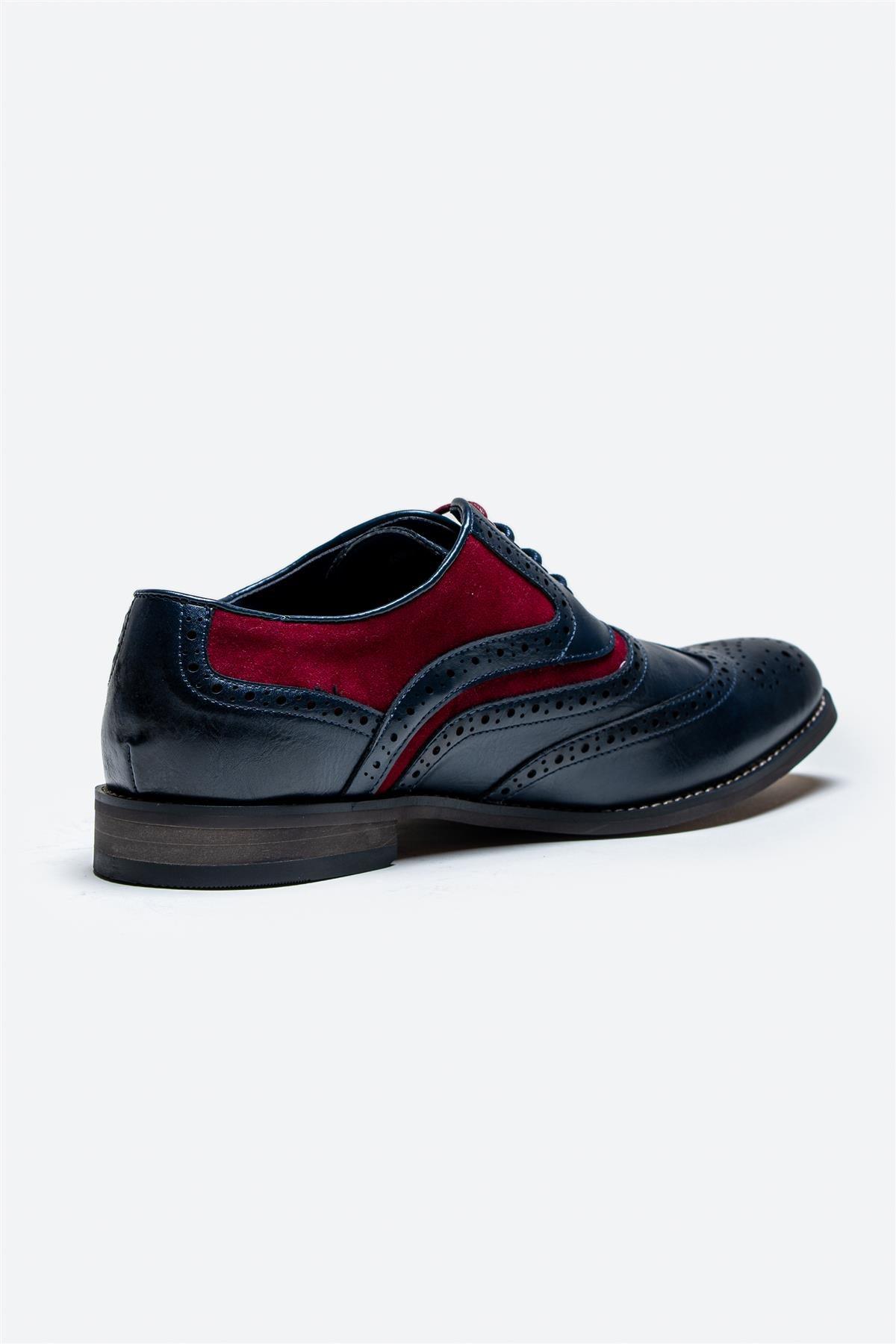 Russel navy/red shoe back