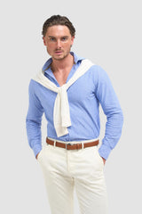 Ashley Stripe  Blue Shirt