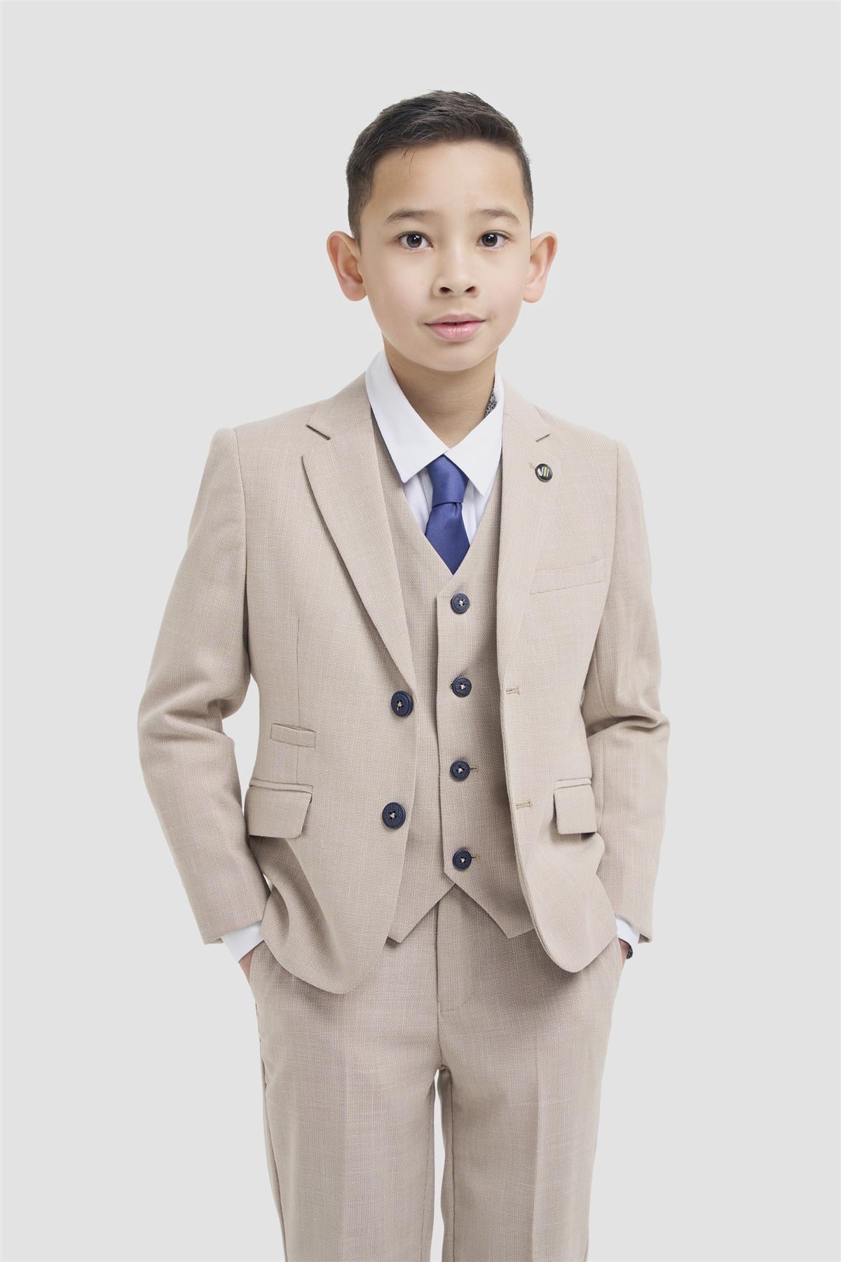 Boys Miami Beige Suit