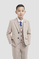 Boys Miami Beige Suit