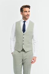 Camden Sage Three Piece Suit - House of Cavani