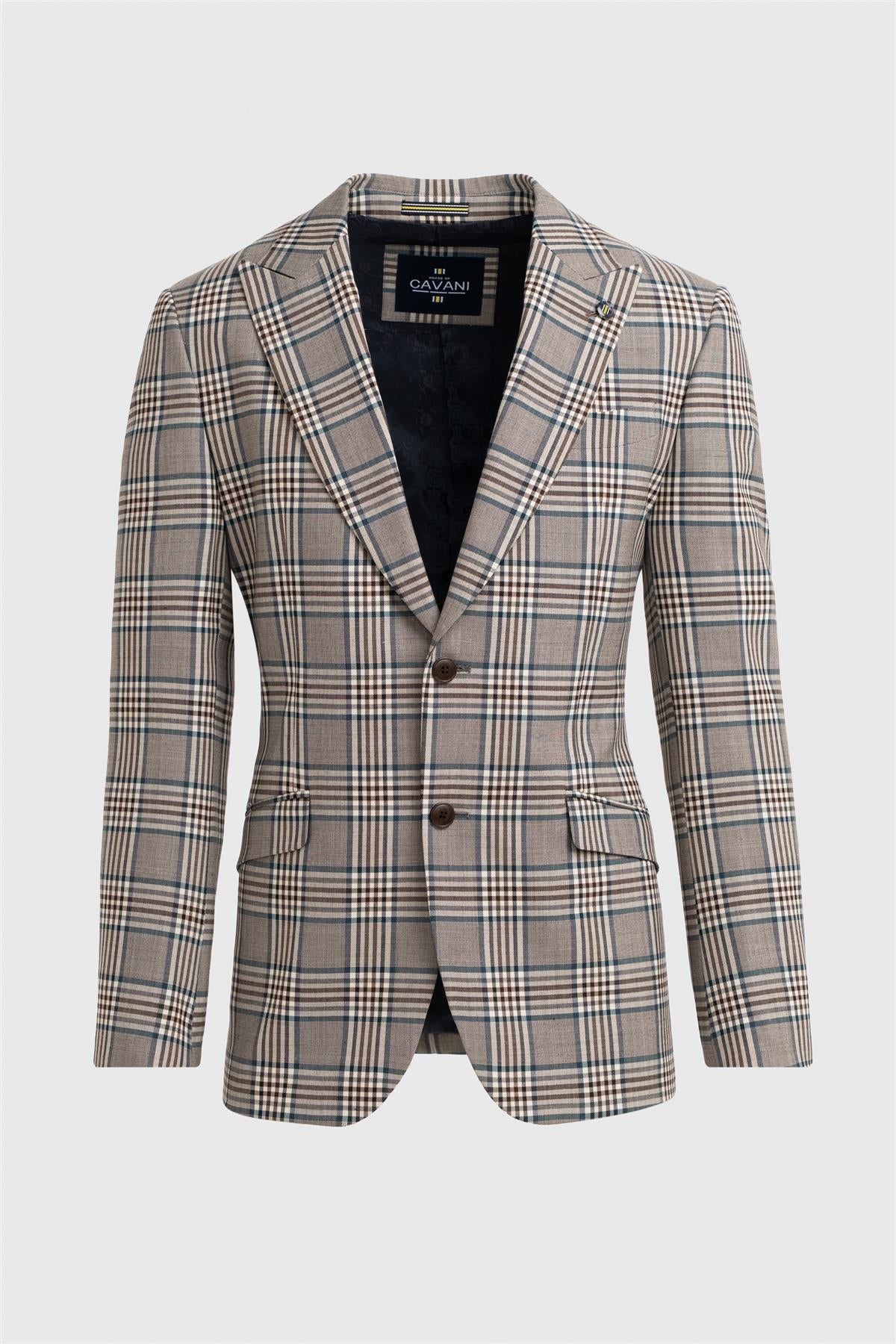 Pietro Beige Blazer - House of Cavani