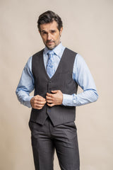 Seeba graphite waistcoat front