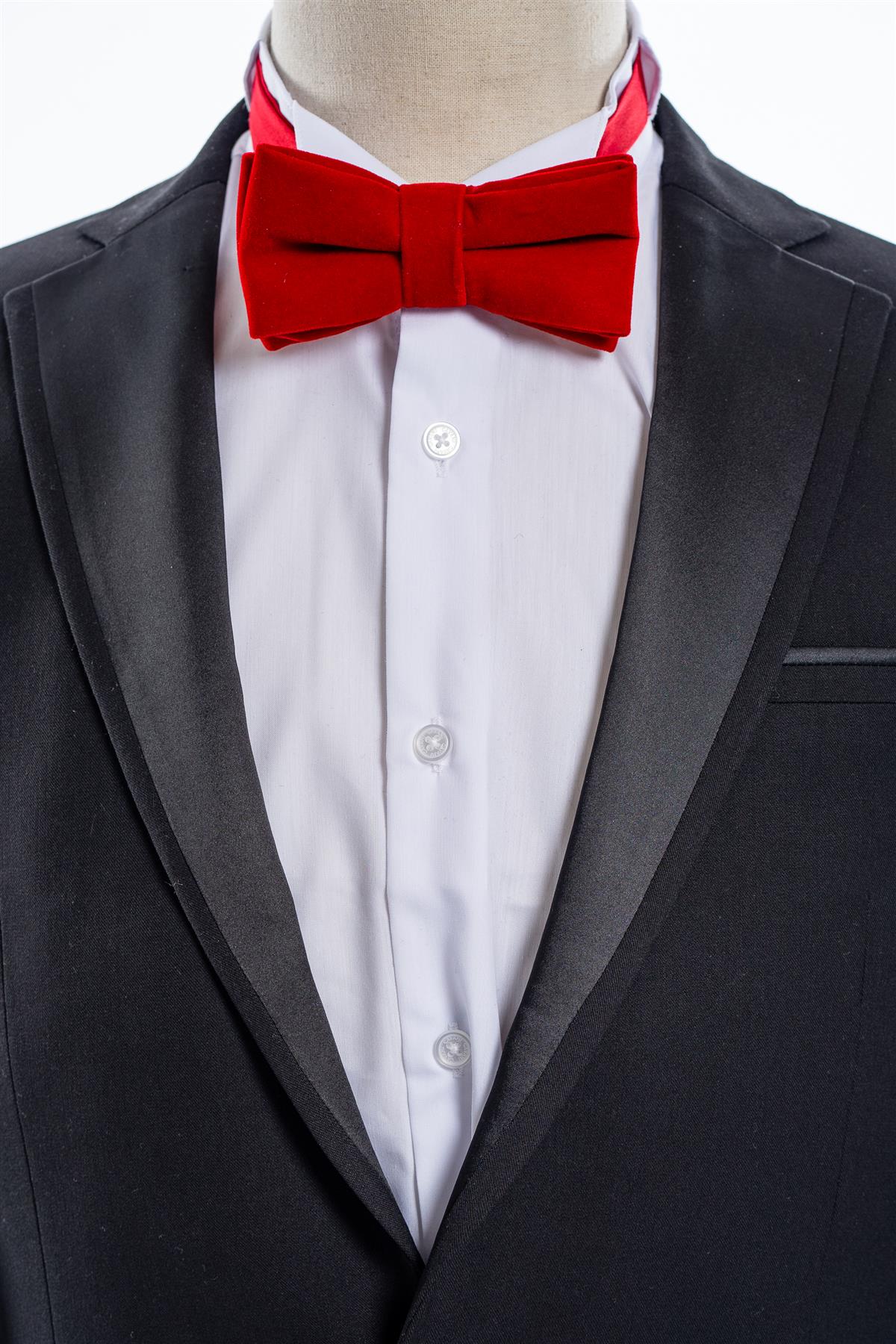Velvet bow tie