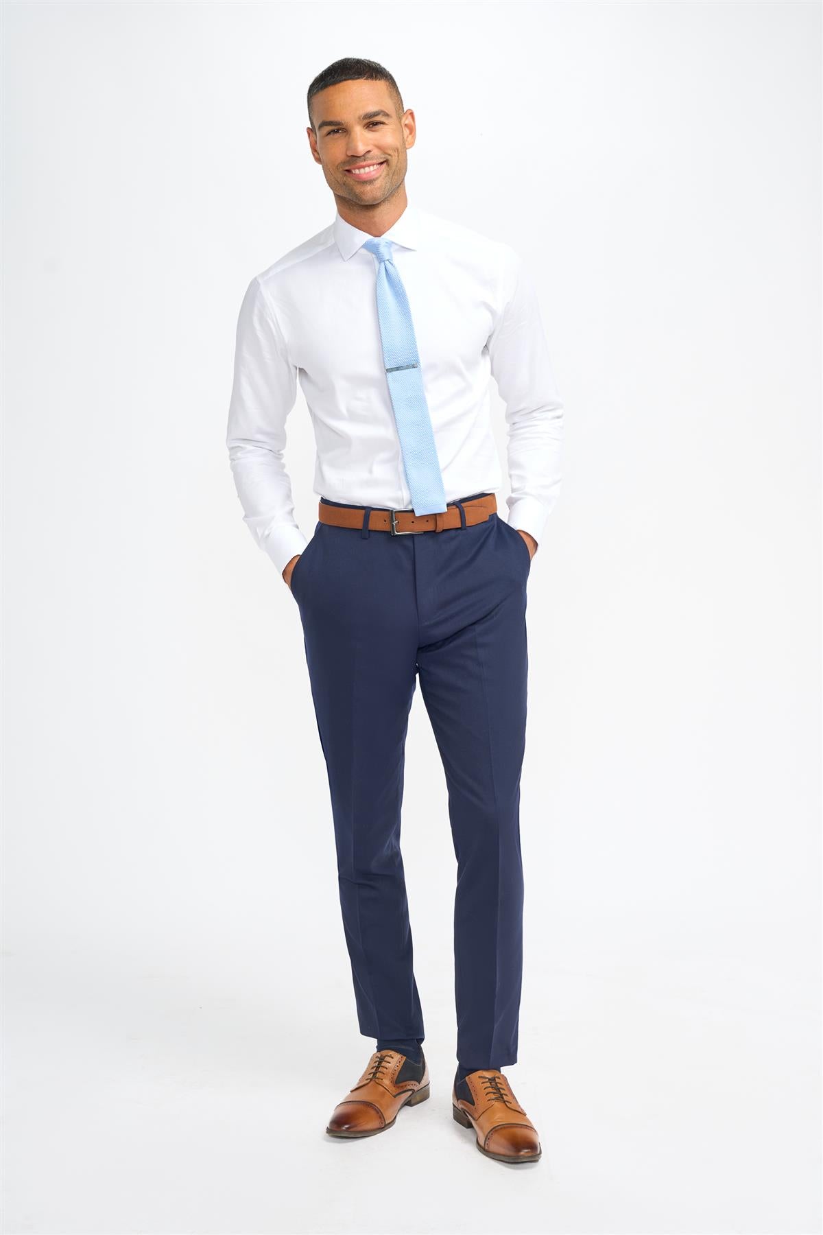 James Navy Trouser