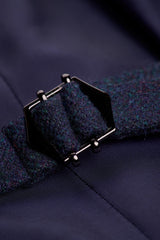Thomas Navy Tweed Waistcoat