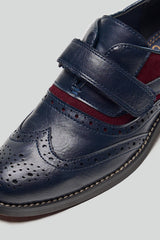 Boys Russel Navy/Red Shoes