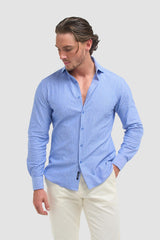 Ashley Stripe  Blue Shirt - House of Cavani