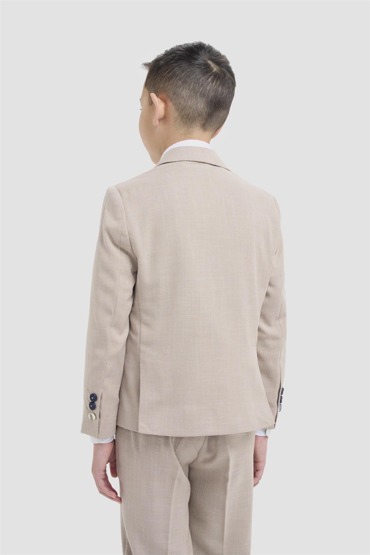 Boys Miami Beige Suit