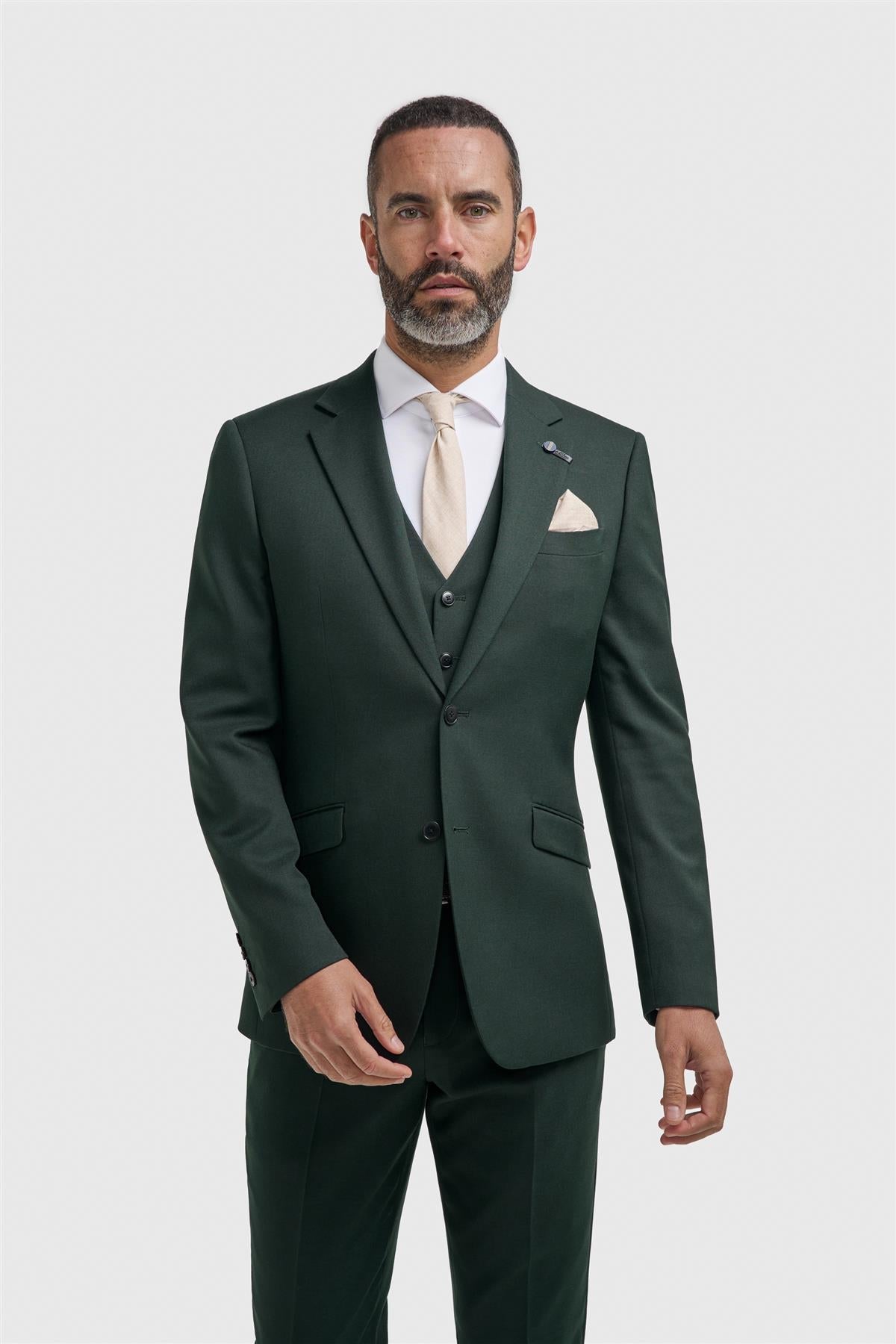 Malibu Forest Three Piece Suit - House of Cavani