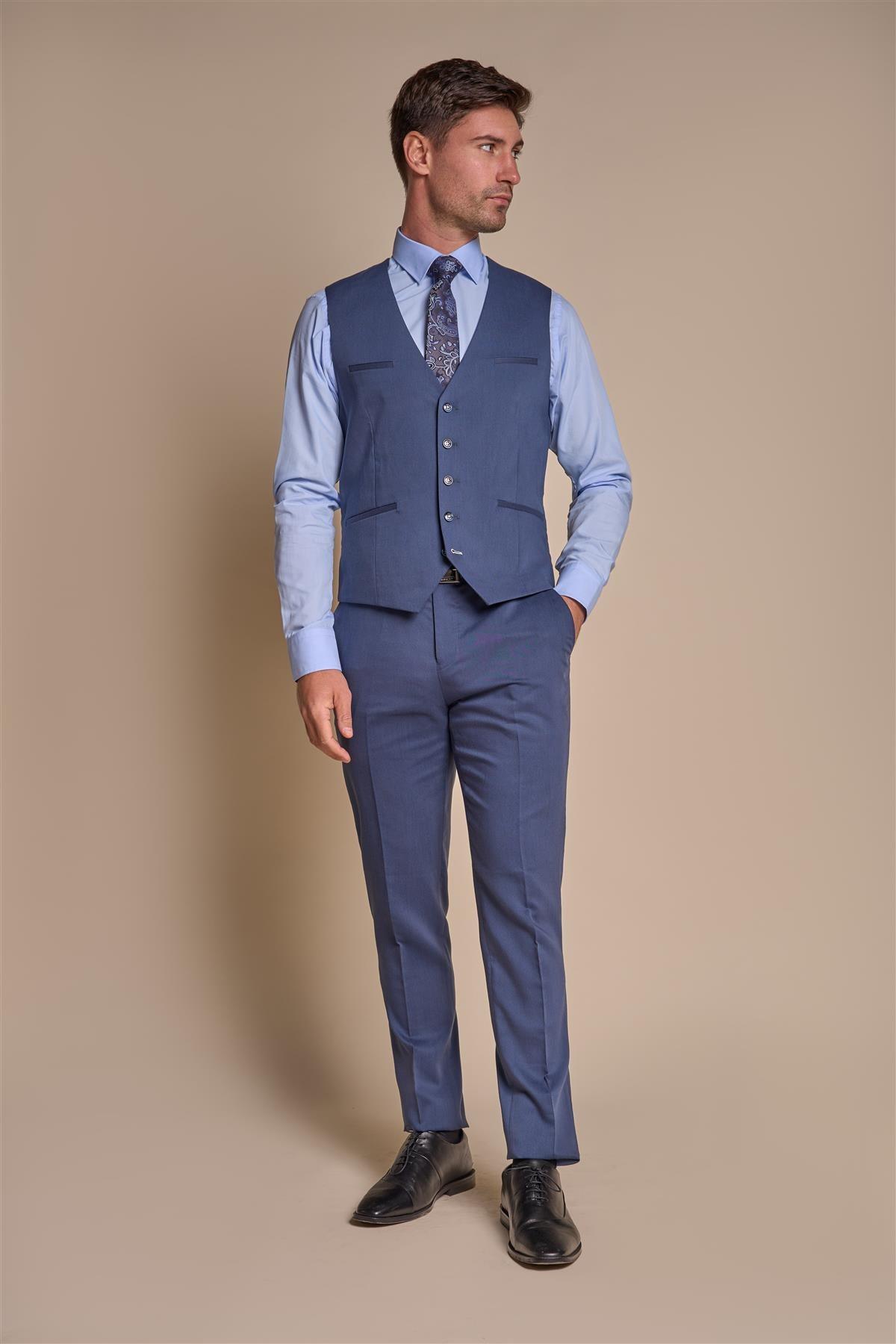 Specter Teal Waistcoat Front Full View