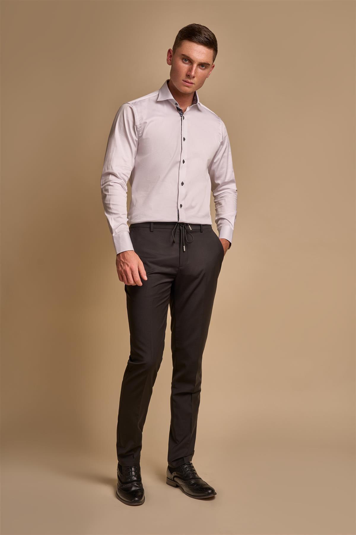 amadeur black trouser front