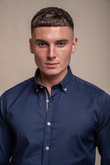 Tessa Navy Shirt Front Detail