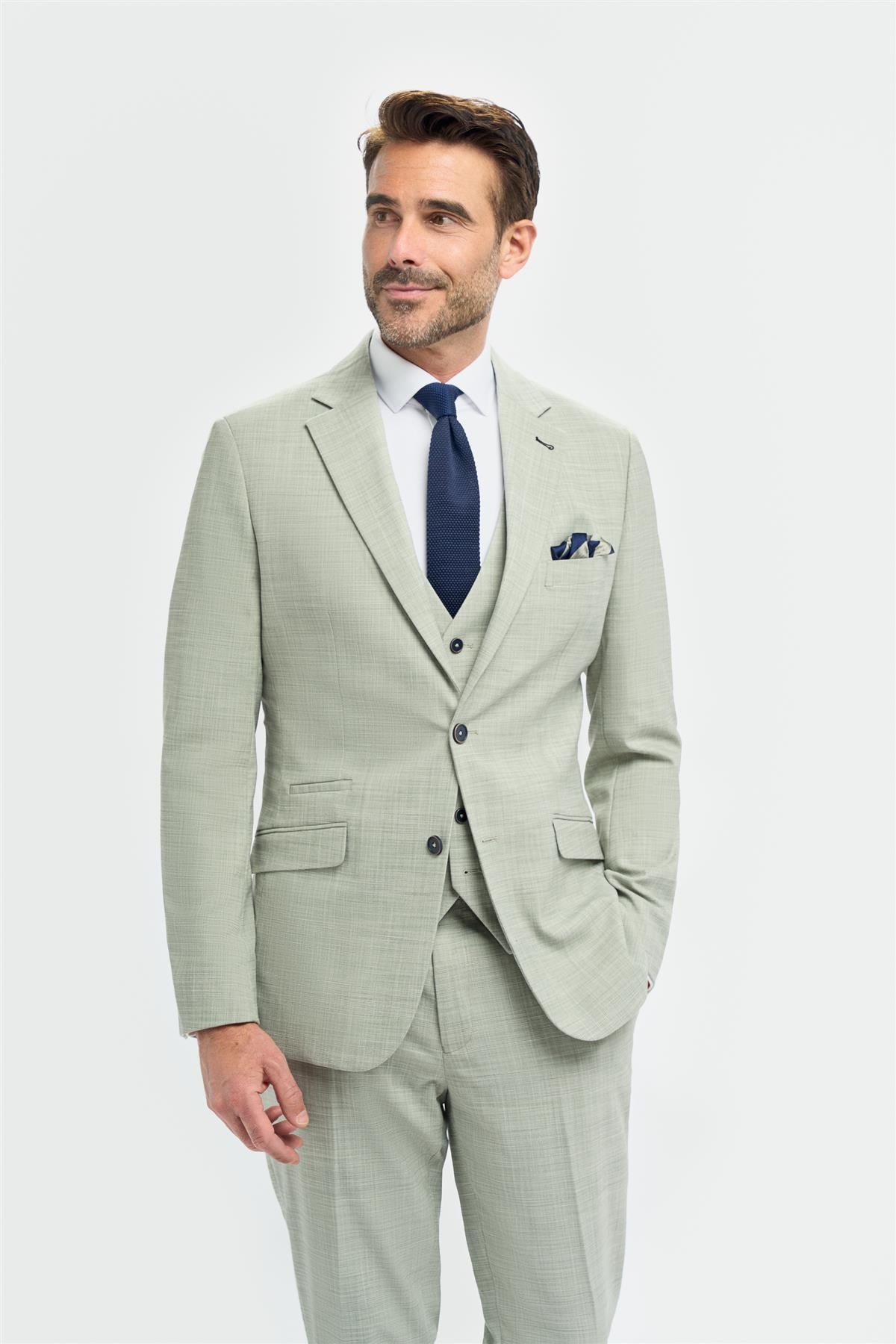 Camden Sage Three Piece Suit