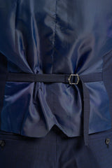 Navy Plain Waistcoat - House of Cavani