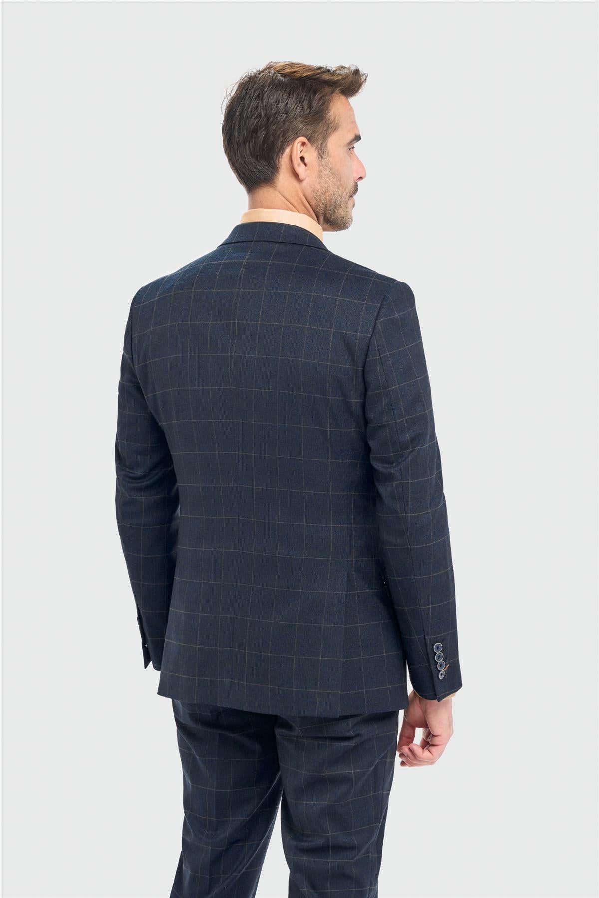 Torino Navy Three Piece Suit