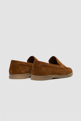 Breezy Tan Slip-On Suede Loafers