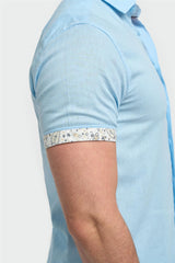 Matera Sky Blue Short Sleeve Shirt