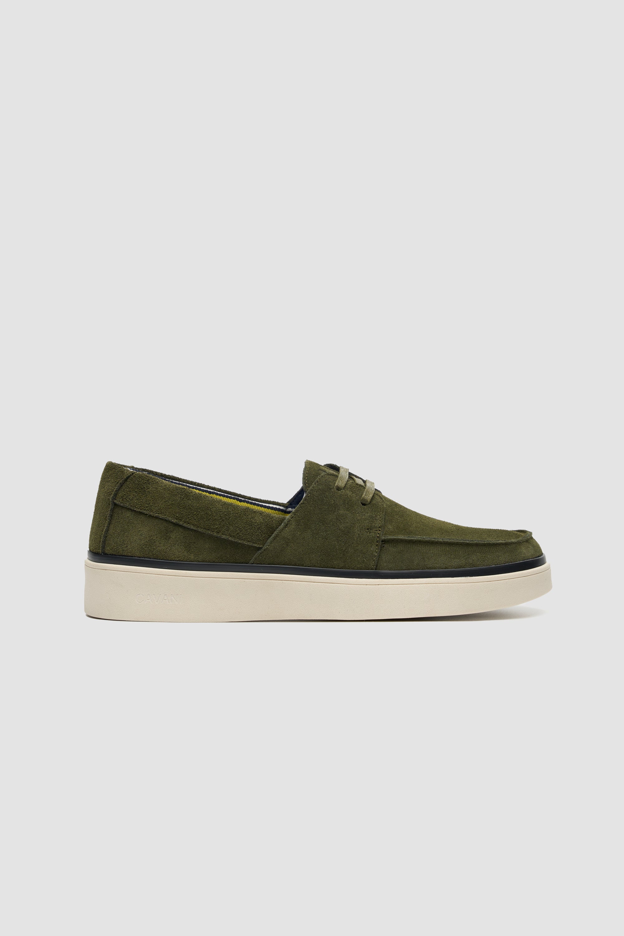 Amalfi Olive Suede Laced Boat Shoe