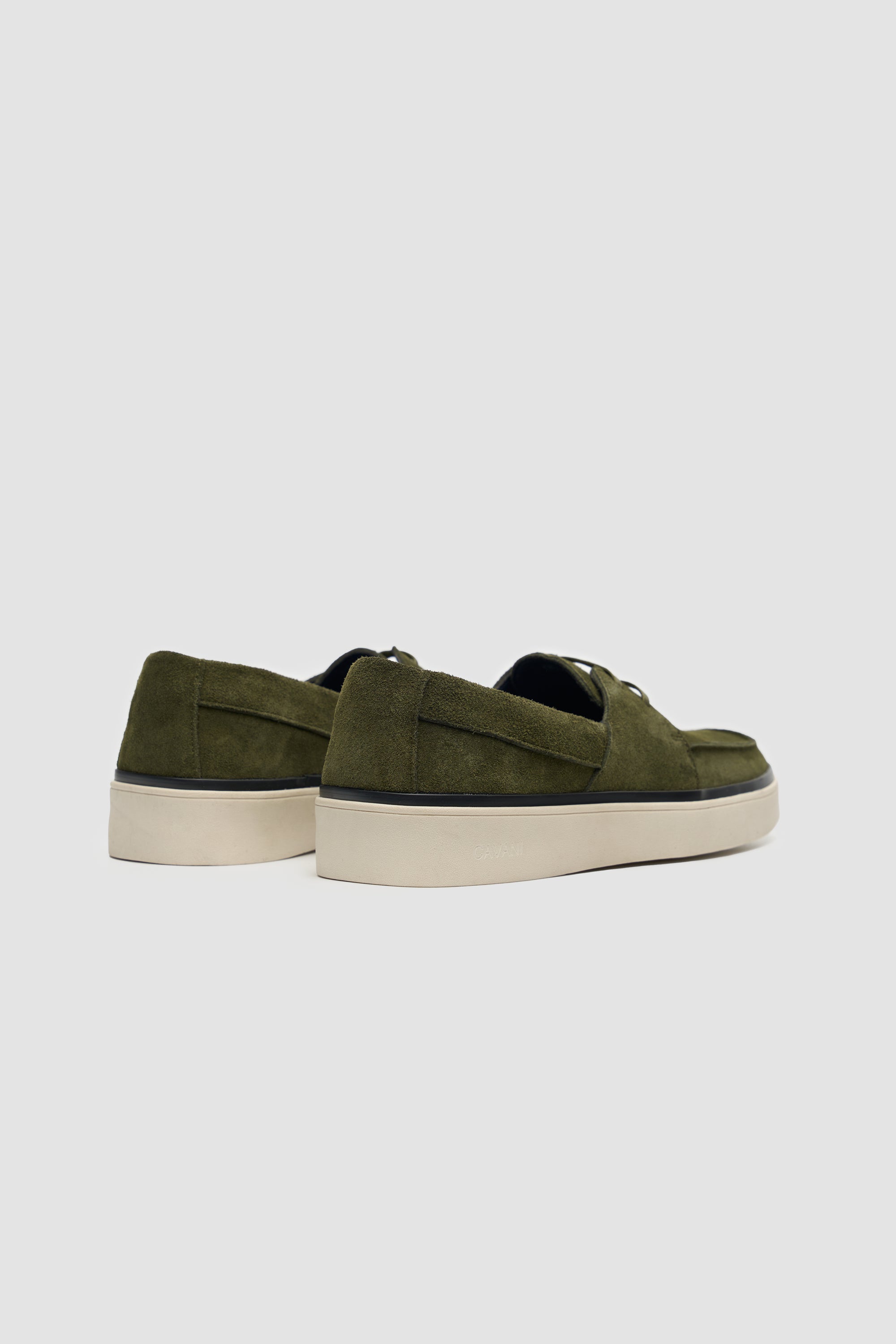 Amalfi Olive Suede Laced Boat Shoe