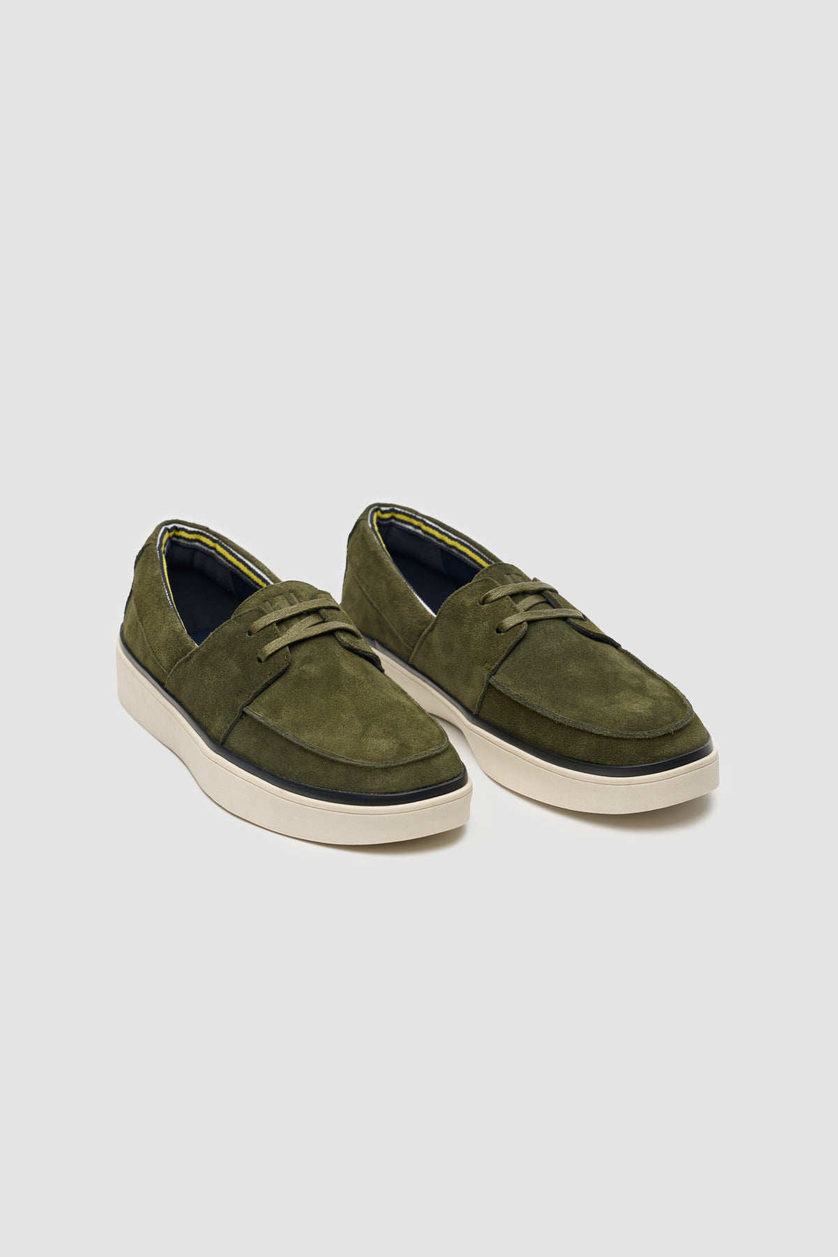 Amalfi Olive Suede Laced Boat Shoe